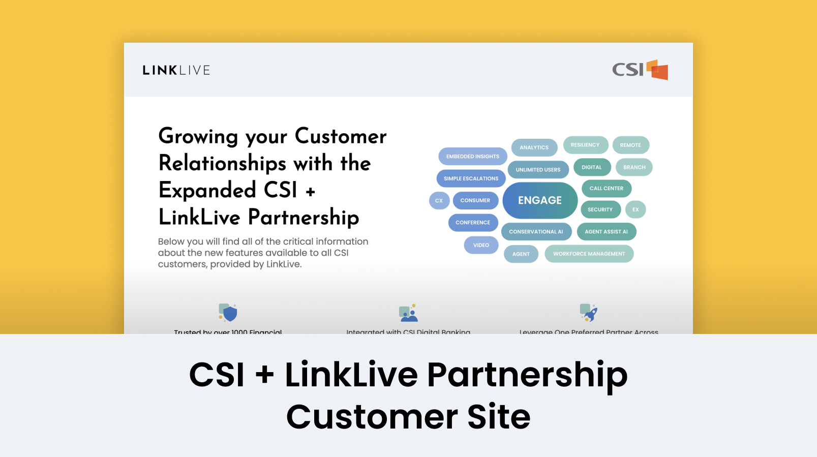 CSI+LinkLivePartnershipCustomerSite