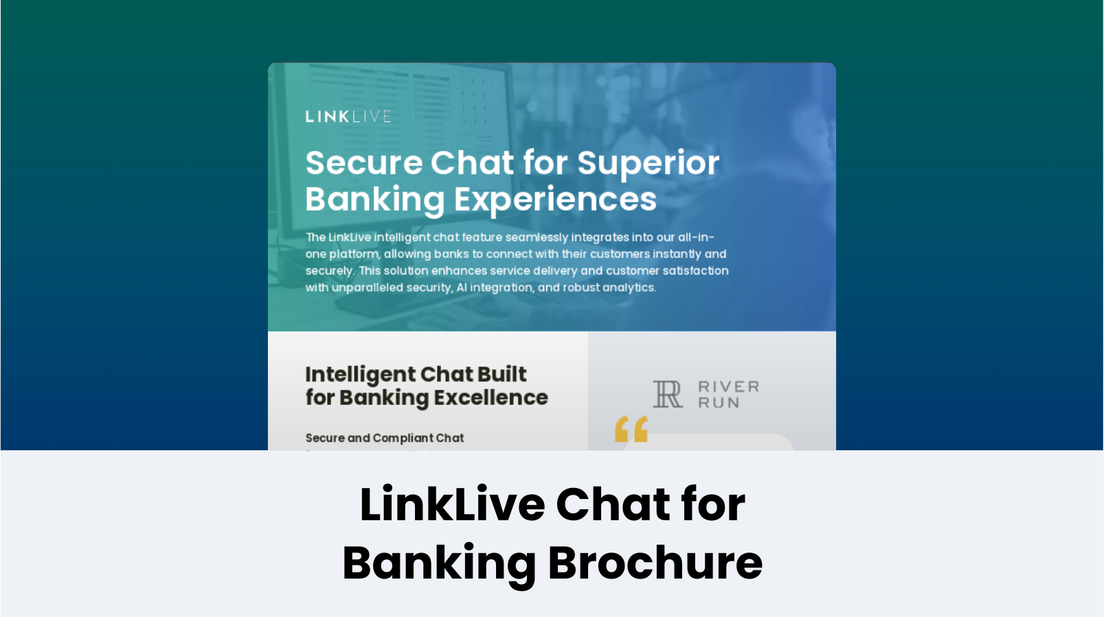 LinkLive Chat for Banking Brochure - Thumbnail