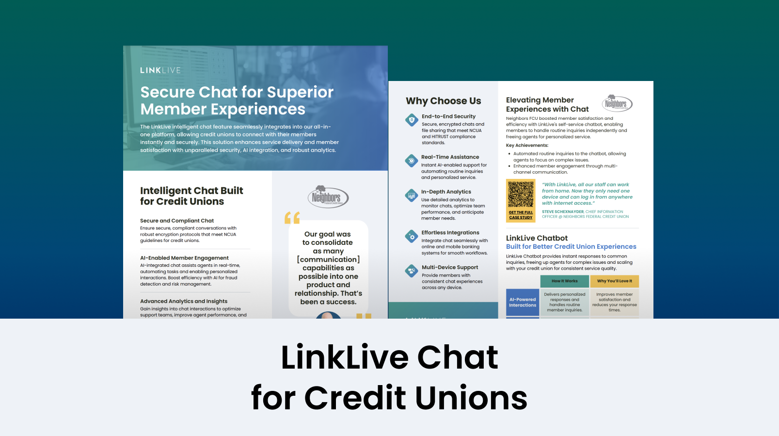 LinkLive Secure Chat for Superior Member Experiences for Credit Unions